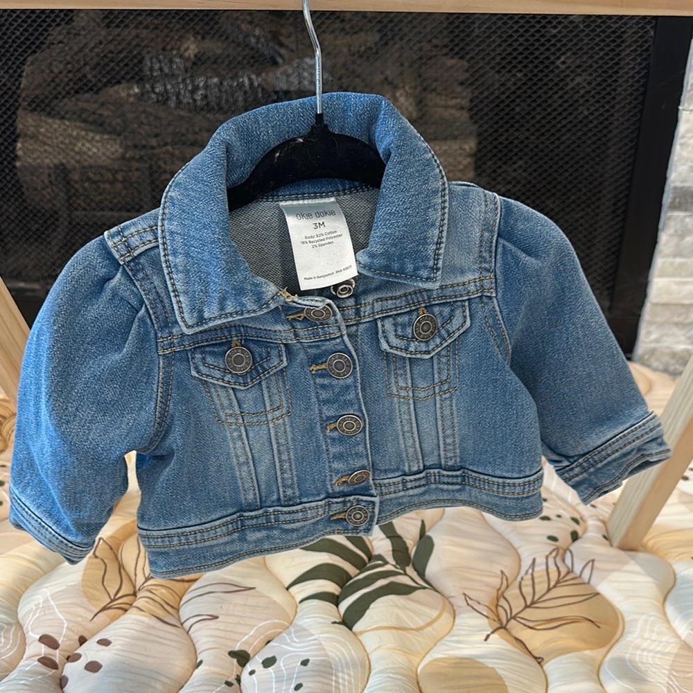 Okie Dokie Blue Jean Jacket Classic Style